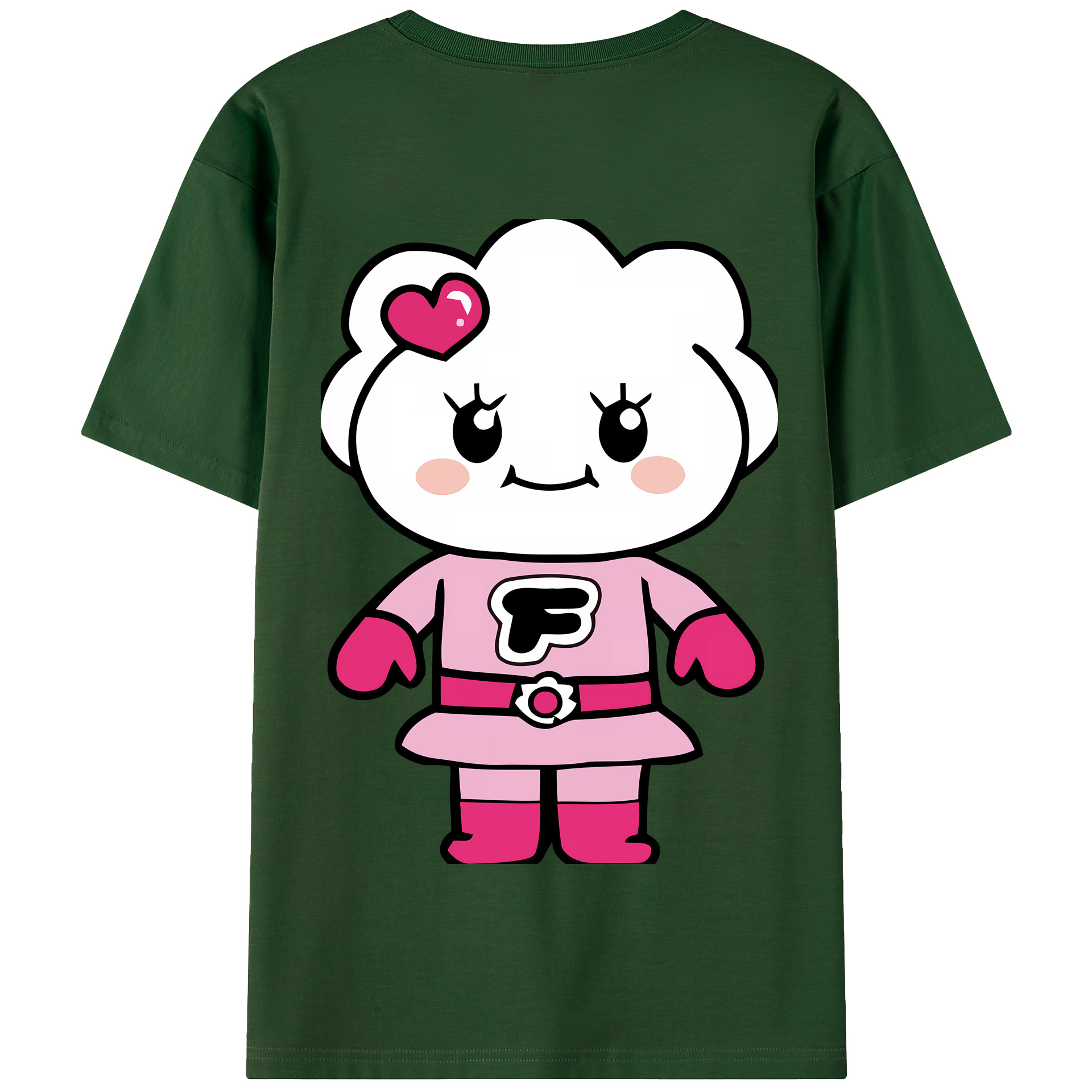 （画像用） アンパンマン Anpanman 綿100％半袖Tシャツ（背面プリント）